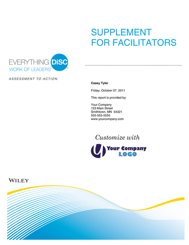 Everything DiSC Supplement for Facilitators